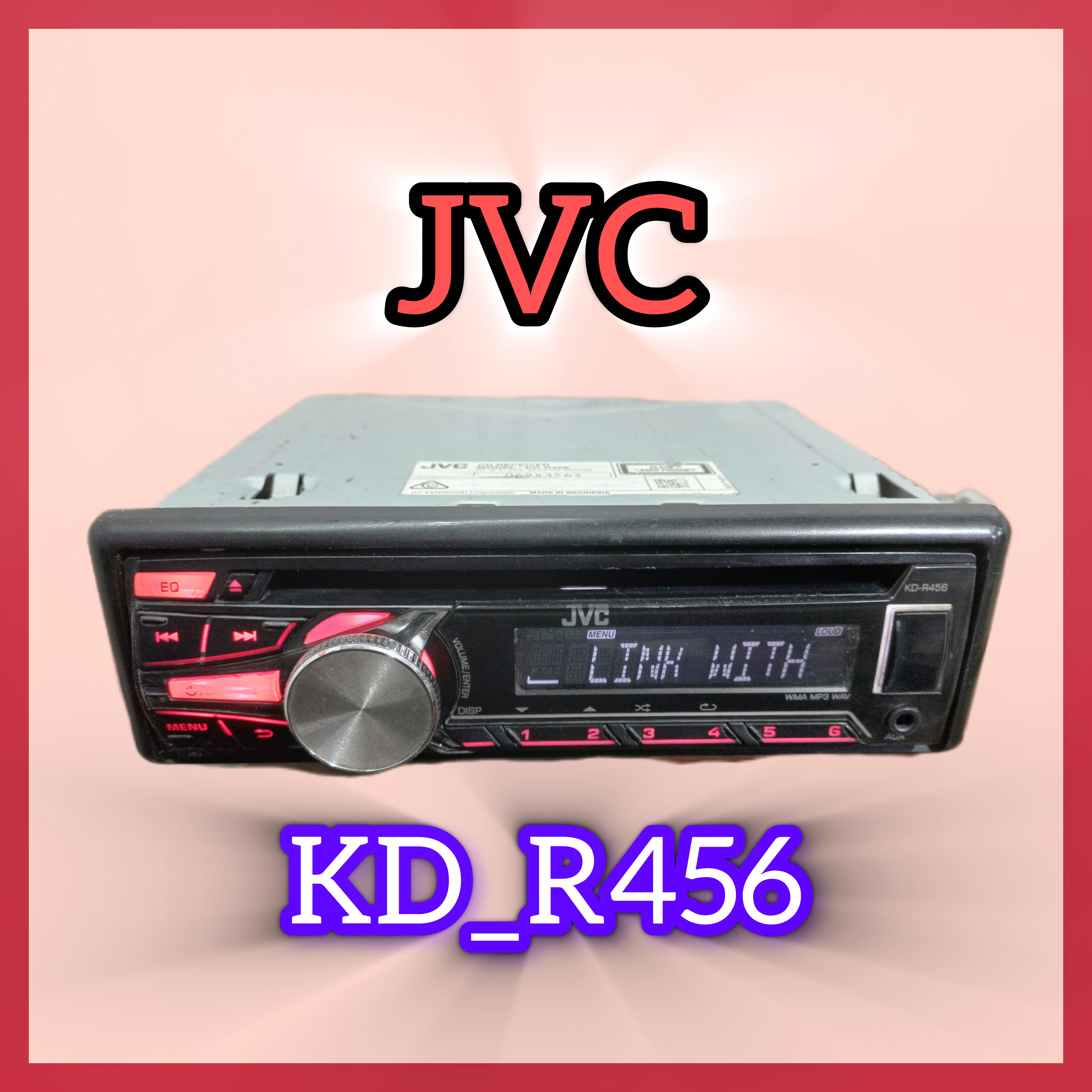 رادیو پخش JVCمدلKD_R۶56درحدنو